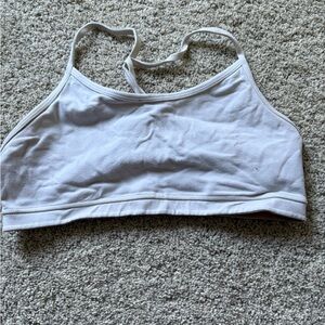 Women's White Lululemon Sports Bra